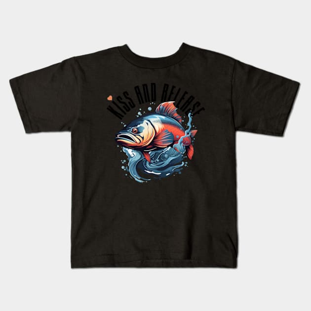 Catch and release Kids T-Shirt by GraphGeek